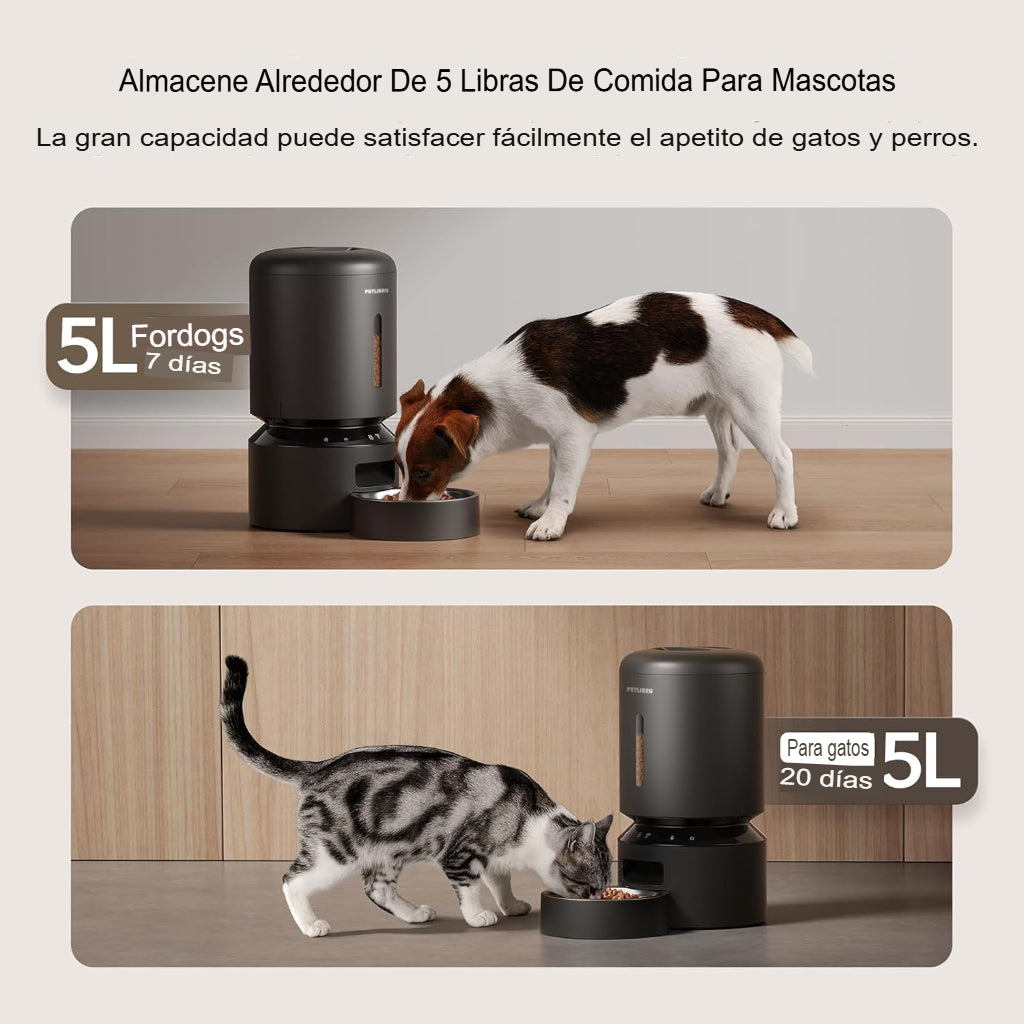 Alimentador automatico de perros y gatos con Wifi