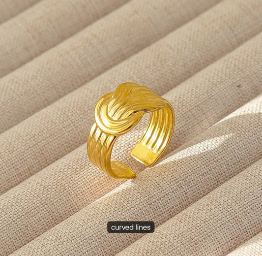 12 ANILLOS AJUSTABLES DE ACERO INOXIDABLE