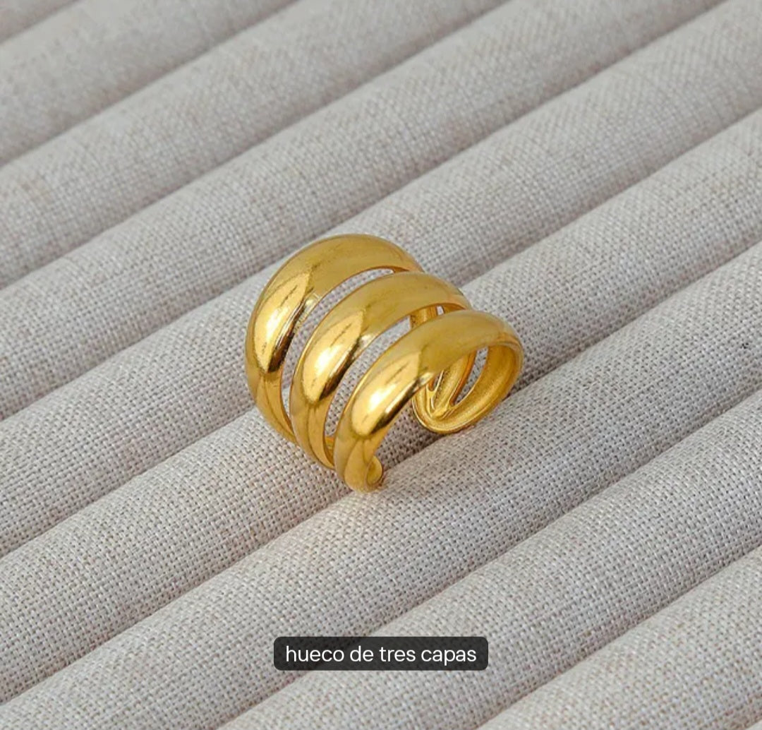 12 ANILLOS AJUSTABLES DE ACERO INOXIDABLE